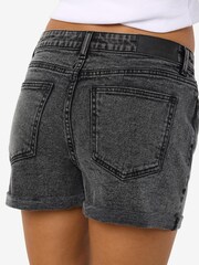 NOISY MAY Grey High Waist Denim Shorts - Image 4 of 7