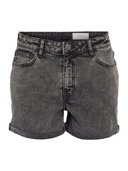 NOISY MAY Grey High Waist Denim Shorts - Image 6 of 7
