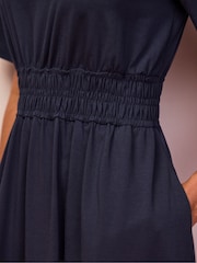 Ro&Zo Blue Elasticated Waist Detail Dress - Image 3 of 3