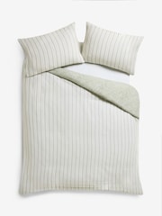 Laura Ashley Sage Green Elmdon Cotton Gauze Duvet Cover and Pillowcase Set - Image 7 of 7