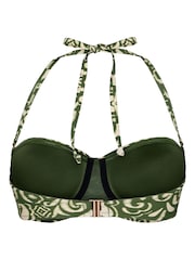 Hunkemoller Green Padded Underwired Bikini Top Cancun - Image 5 of 5