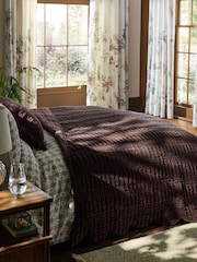Copriletto in velluto di cotone con bordo smerlato Laura Ashley Brady - Immagine 1 di 4