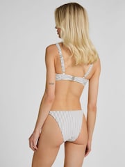 Hunkemoller White Padded Underwired Stripes Bikini Top - Image 2 of 5