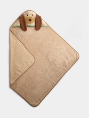 JoJo Maman Bébé Tan Dog Hooded Towel - Image 1 of 4