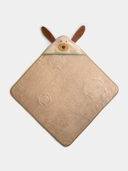 JoJo Maman Bébé Tan Dog Hooded Towel - Image 2 of 4
