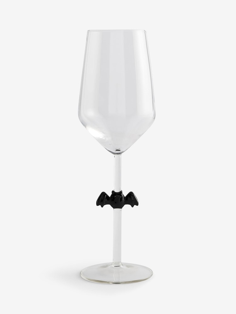 Set of 2 Black Bat Stem Wine Glasses - Image 3 of 3 Set of 2 Black Bat Stem Wine Glasses - Image 3 of 3