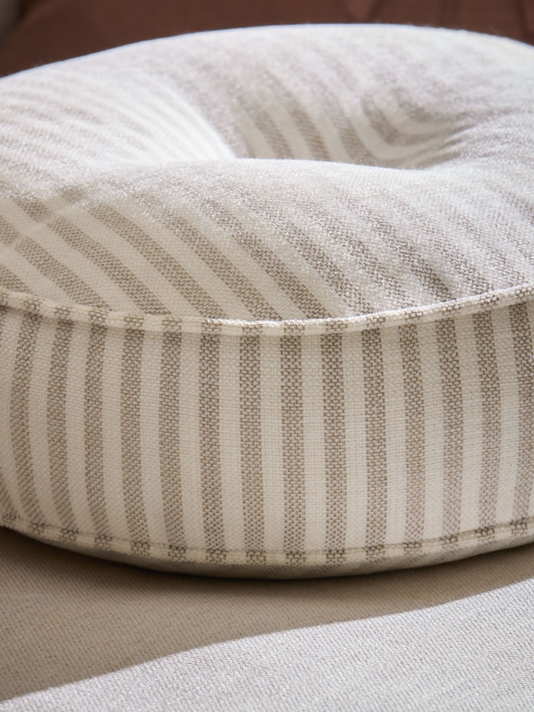 Laura Ashley Cornish Stripe Circular Cushion - Imaginea 3 din 3