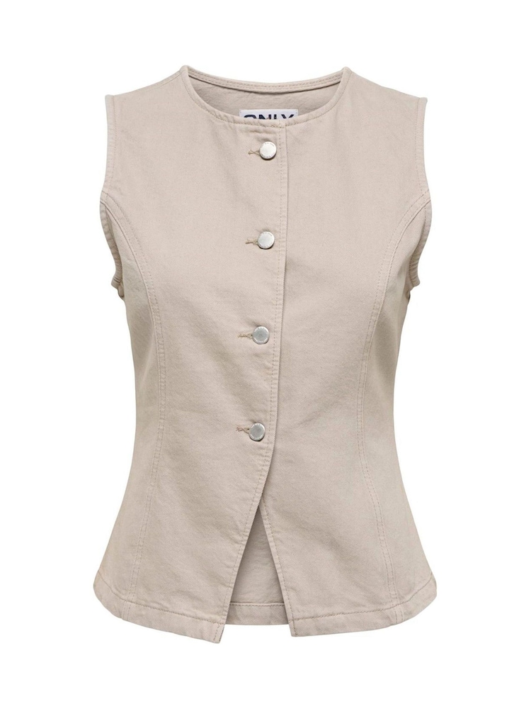 ONLY Denim Waistcoat - Image 1 de 2