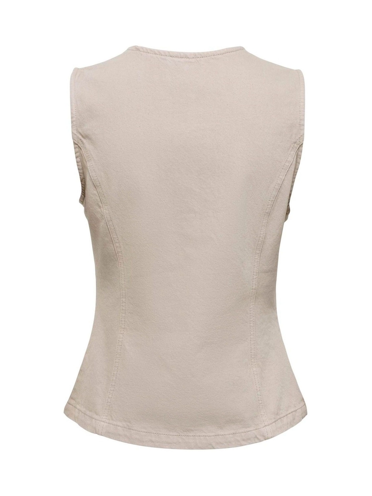ONLY Denim Waistcoat - Image 2 de 2