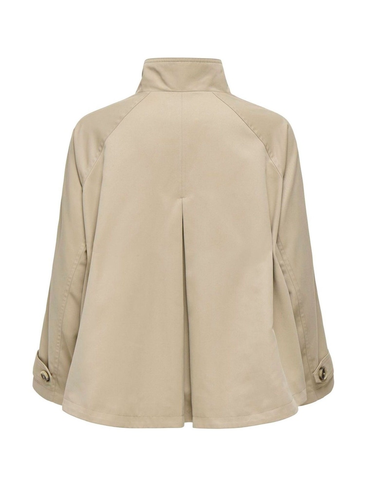 ONLY Funnel Neck Short Trench Coat - 画像 6 / 6
