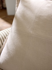 Laura Ashley Natural Dalham Cotton Cord Cushion - Image 3 of 5