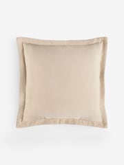 Laura Ashley Natural Dalham Cotton Cord Cushion - Image 5 of 5