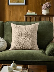 Laura Ashley Natural Felsham Quilted Cotton Cushion - Image 1 of 5