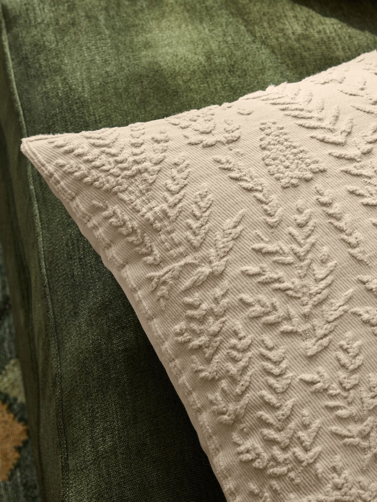 Laura Ashley Natural Felsham Quilted Cotton Cushion - Image 2 of 5 Laura Ashley Natural Felsham Quilted Cotton Cushion - Image 2 of 5