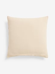 Laura Ashley Natural Felsham Quilted Cotton Cushion - Image 5 of 5