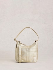 Χρυσαφί - Τσάντα Χιαστί από Δερμάτινο Λευκό Stuff Mini Sophia - Εικόνα 1 από 4