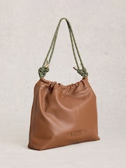 White Stuff Brown Callie Weave Shoulder Bag - Image 1 of 4