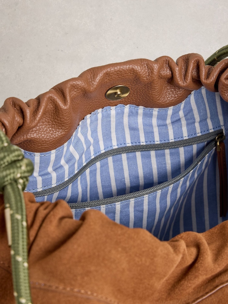 White Stuff Brown Callie Weave Shoulder Bag - Image 4 of 4 White Stuff Brown Callie Weave Shoulder Bag - Image 4 of 4