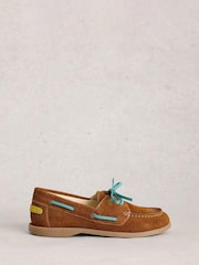 White Stuff Brown Boat Shoes - Image 1 of 4