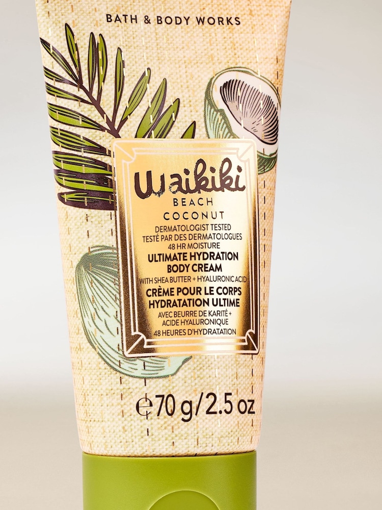 Bath & Body Works Waikiki Beach Coconut Travel Size Ultimate Hydration Body Cream 70g - Image 2 of 3