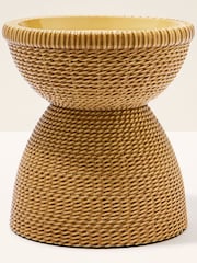 Bath & Body Works Woven Pedestal 3-Wick Candle Holder - Image 1 of 2