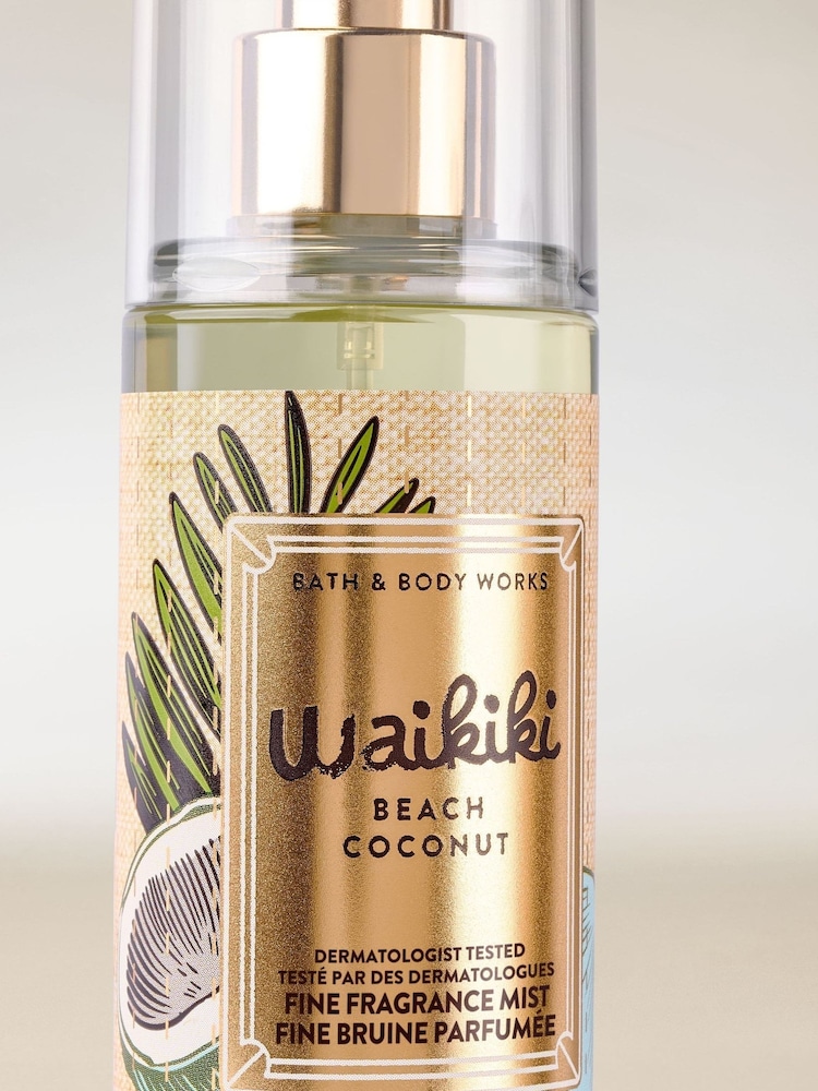 Bath & Body Works Waikiki Beach Coconut Travel Size Fine Fragrance Mist 75ml - Image 2 of 2