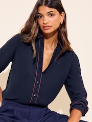 Friends Like These Navy Smart Tipped Shirt - Image 1 of 6