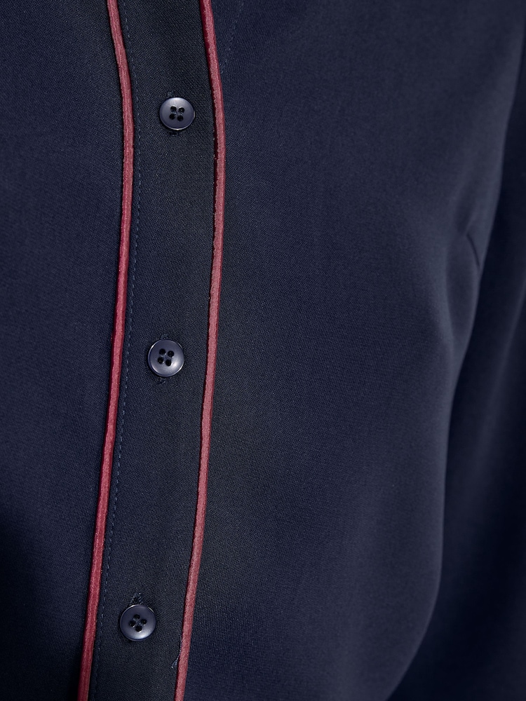 Friends Like These Navy Smart Tipped Shirt - Image 6 of 6 Friends Like These Navy Smart Tipped Shirt - Image 6 of 6