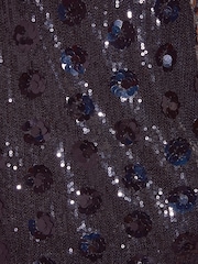 Friends Like These Black Short Sleeve Sequin Blouse - Image 4 of 6
