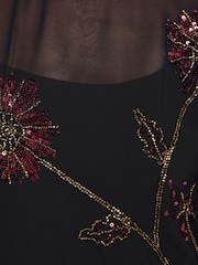 Friends Like These Premium Chiffon Embellished Cape Top - 圖片 6/6