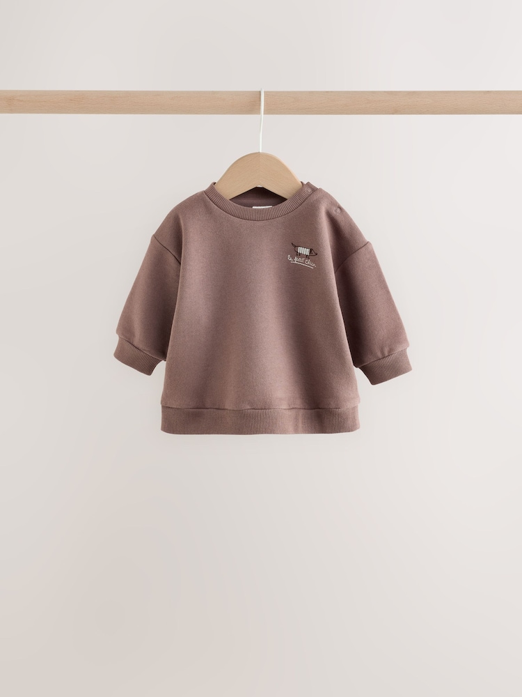 Brown/Blue Baby Set Sweat Top and Trousers (0mths-2yrs) - Image 2 of 11 Brown/Blue Baby Set Sweat Top and Trousers (0mths-2yrs) - Image 2 of 11