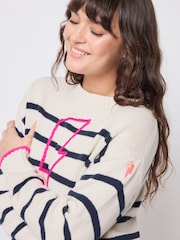 SCAMP & DUDE Cream Breton Stripe Women Jumper - Image 5 of 5