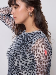 SCAMP & DUDE Grey Paradise Mesh Top - Image 5 of 5