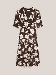 Hobbs Brown Peyton Jersey Dress - Image 5 of 5