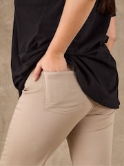 Live Unlimited Cream Cropped Jeggings - Image 3 of 3