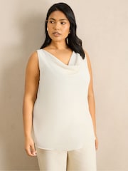 Live Unlimited White Cowl Neck Vest - Image 4 of 6