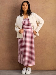 Live Unlimited Gingham Shirred Back Midaxi Dress - Immagine 5 di 8