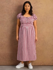 Live Unlimited Gingham Shirred Back Midaxi Dress - Immagine 8 di 8
