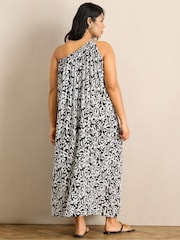 Live Unlimited Black Print One Shoulder Maxi Dress - Image 4 of 5