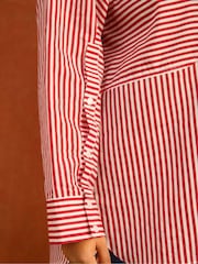 Live Unlimited Red Stripe Button Through Shirt - Image 3 of 10