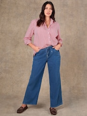 Live Unlimited Red Stripe Button Through Shirt - Image 5 of 10