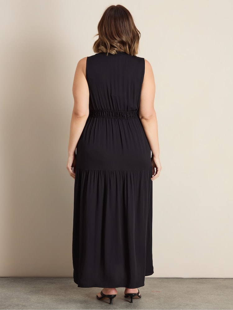 Live Unlimited rétegzett ujjatlan maxi ruha - 5/ 5 kép
