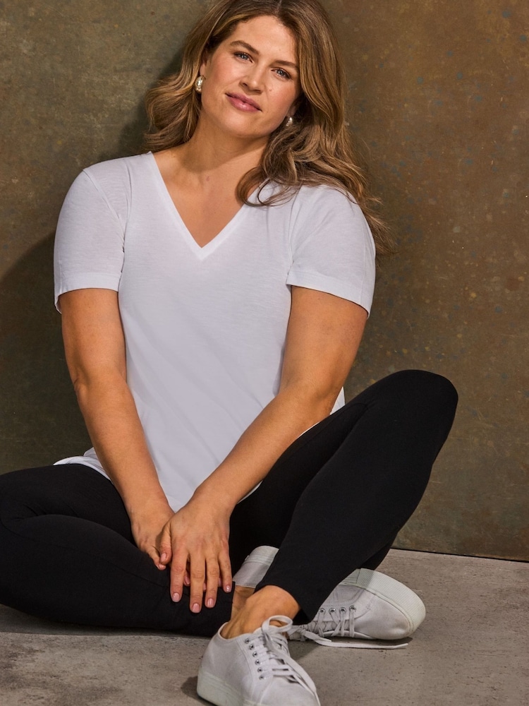 Live Unlimited Black Tall Jersey Leggings - Image 2 of 5