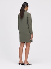 Finery Green Enriko Zip Front Short Dress - Image 4 of 4