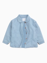 MORI Blue Striped Supersoft Denim Jacket - Image 3 of 5
