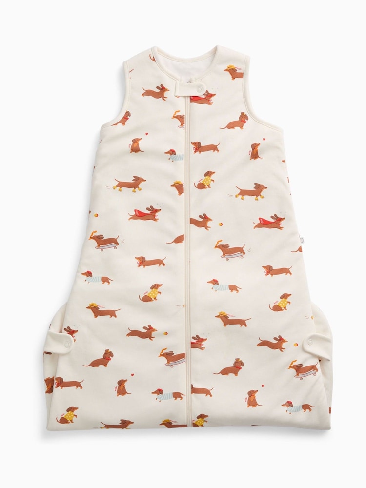 MORI Cream Sausage Dog Supersoft Sleeping Bag 1.5 TOG - Image 4 of 4 MORI Cream Sausage Dog Supersoft Sleeping Bag 1.5 TOG - Image 4 of 4