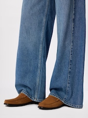 Whistles Brown Manny Suede Loafers - Image 1 of 4