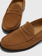 Whistles Brown Manny Suede Loafers - Image 3 of 4