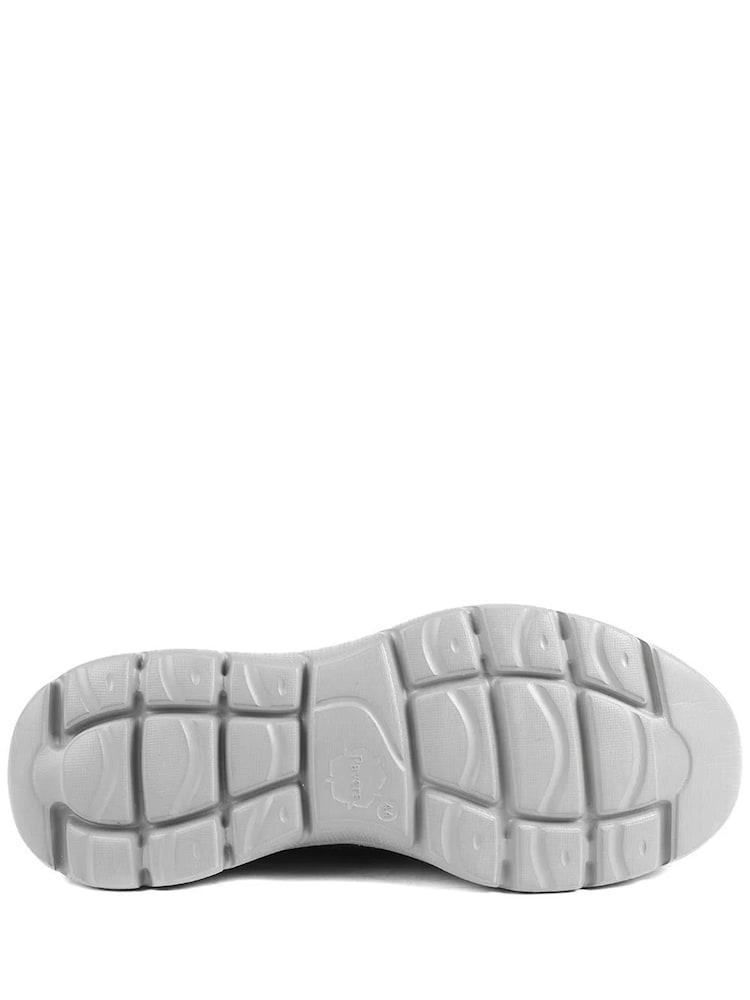 Pavers Navy Wide Fit Memory Foam Lace-Up Trainers - Image 5 of 5