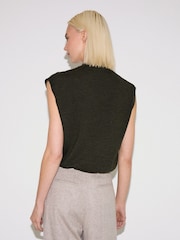 Jigsaw Green Merino Cocoon Tank - Image 4 of 6